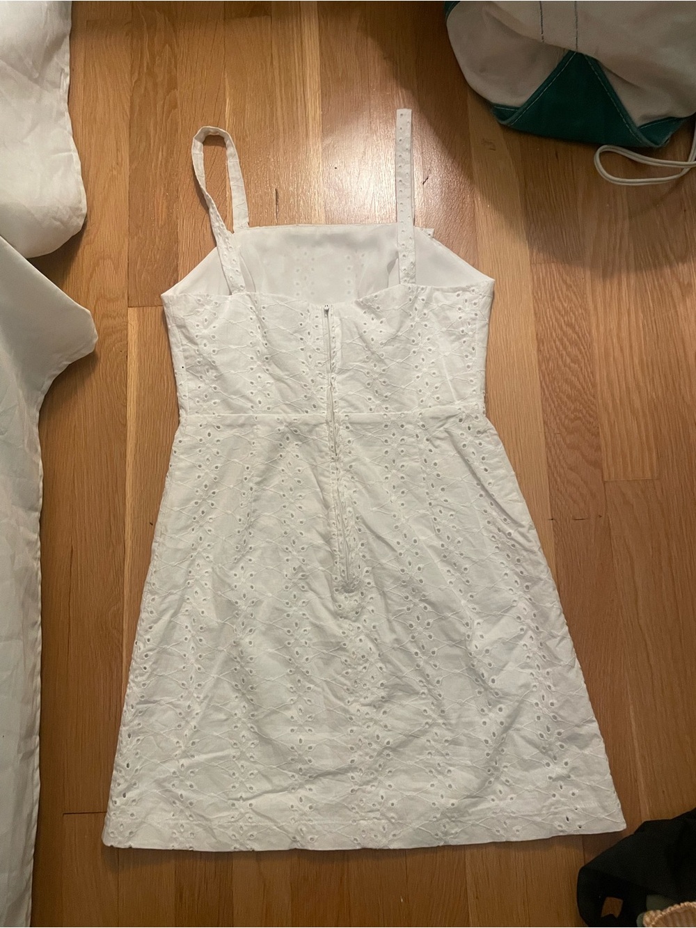 Eyelet Ruffle Sundress - White - Picture 2 of 3